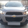 Защита радиатора "Standart" Chevrolet Captiva рестайлинг (2013-2015) чёрная купить недорого с доставкой в Пушкино