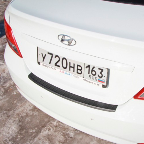 Накладка на задний бампер "АртФорм" Hyundai Solaris (2014-2017 г.в.) купить недорого с доставкой в Пушкино