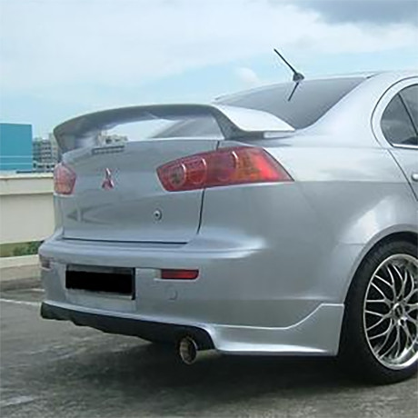 Накладка (юбка) заднего бампера "Zodiak" var №1 для Mitsubishi Lancer X (2007-2016) купить недорого с доставкой в Пушкино