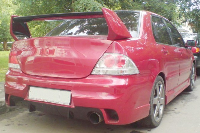Спойлер высокий стиль "EVO" var №1 для Mitsubishi Lancer IX 2003-2009 купить недорого с доставкой в Пушкино