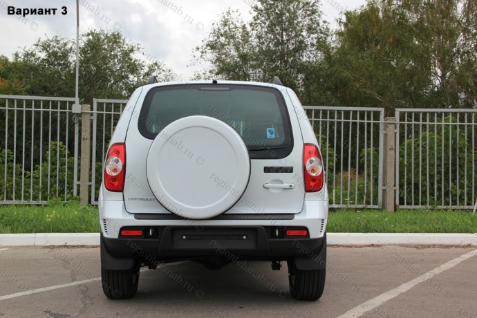 Чехол запасного колеса Chevrolet Niv@ с эмблемой Chevrolet купить недорого с доставкой в Пушкино