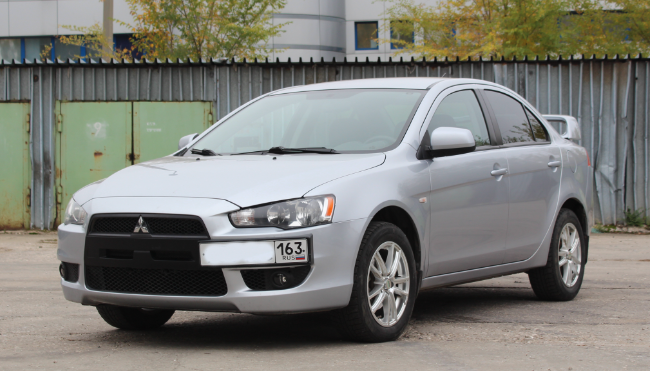 Рамка под номер на передний бампер для Mitsubishi Lancer X (2007-2016) купить недорого с доставкой в Пушкино