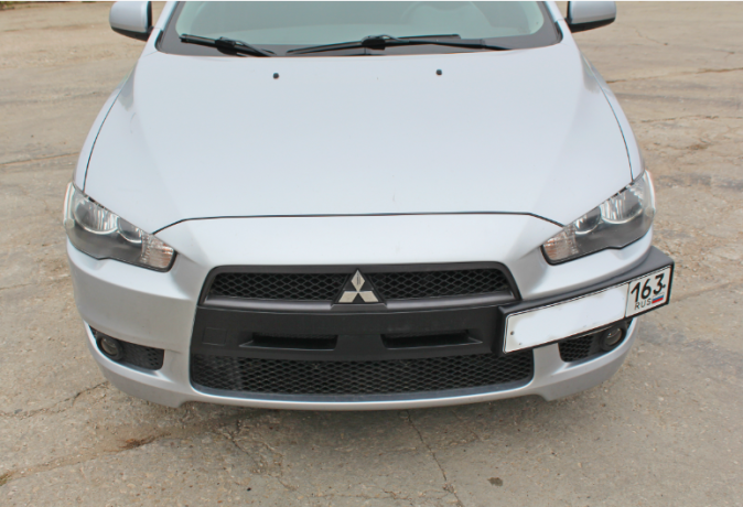 Рамка под номер на передний бампер для Mitsubishi Lancer X (2007-2016) купить недорого с доставкой в Пушкино