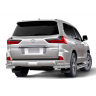 Защита заднего бампера двойная угловая d63/51мм (НПС) LEXUS 450D (2015-н.в.) купить недорого с доставкой в Пушкино