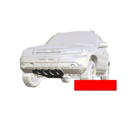 Защита двигателя и переднего редуктора для Chevrolet Niv@ SE (Сталь 3 мм), окраска стандарт купить недорого с доставкой в Пушкино