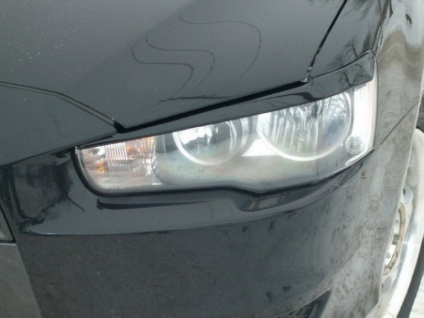 Накладки на фары (реснички) для Mitsubishi Lancer X (2007-2016) купить недорого с доставкой в Пушкино