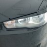 Накладки на фары (реснички) для Mitsubishi Lancer X (2007-2016) купить недорого с доставкой в Пушкино