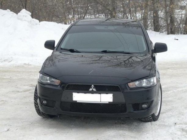 Накладки на фары (реснички) для Mitsubishi Lancer X (2007-2016) купить недорого с доставкой в Пушкино