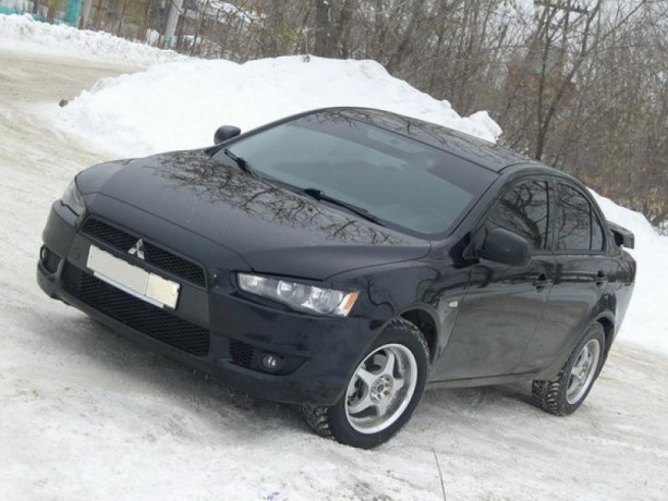 Накладки на фары (реснички) для Mitsubishi Lancer X (2007-2016) купить недорого с доставкой в Пушкино