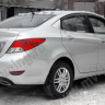 Диффузор заднего бампера var №2 (текстурный пластик) для Hyundai Solaris (2010-2013) купить недорого с доставкой в Пушкино