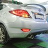Диффузор заднего бампера var №3 (двойной выхлоп) для Hyundai Solaris (2010-2013) купить недорого с доставкой в Пушкино