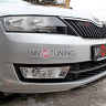 Спойлер переднего бампера (под покраску) для Skoda Rapid (2012-н.в.) купить недорого с доставкой в Пушкино