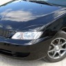 Накладки на фары (реснички) широкие var №2 для Mitsubishi Lancer IX (2004-2007) купить недорого с доставкой в Пушкино