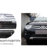 Защита радиатора "Standart" Chery Tiggo 7 (2016-2020) верх, чёрная купить недорого с доставкой в Пушкино